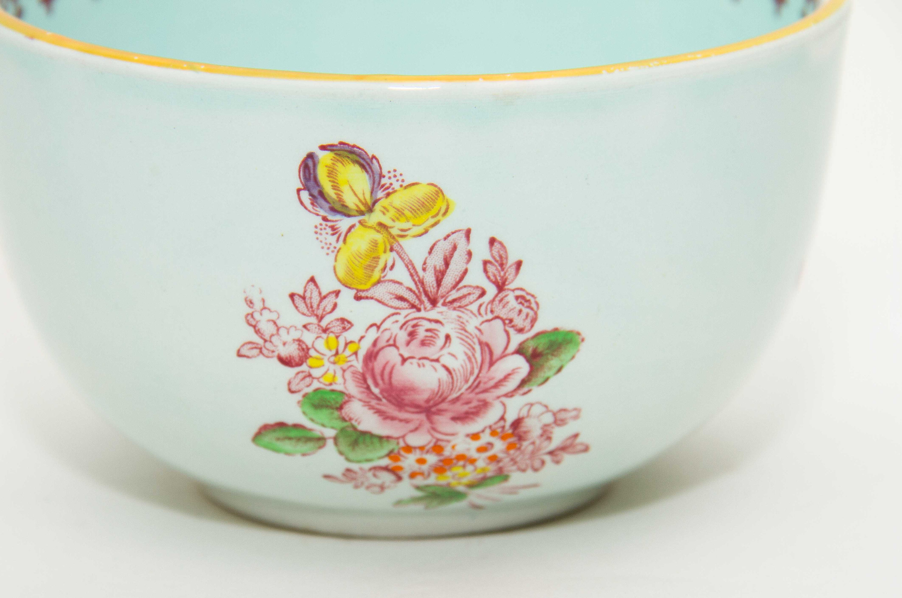 Adams Calyx Ware Micratex green pink Oriental flowers Vintage Adams crown mark English Ironstone sugar bowl dish pottery replacements