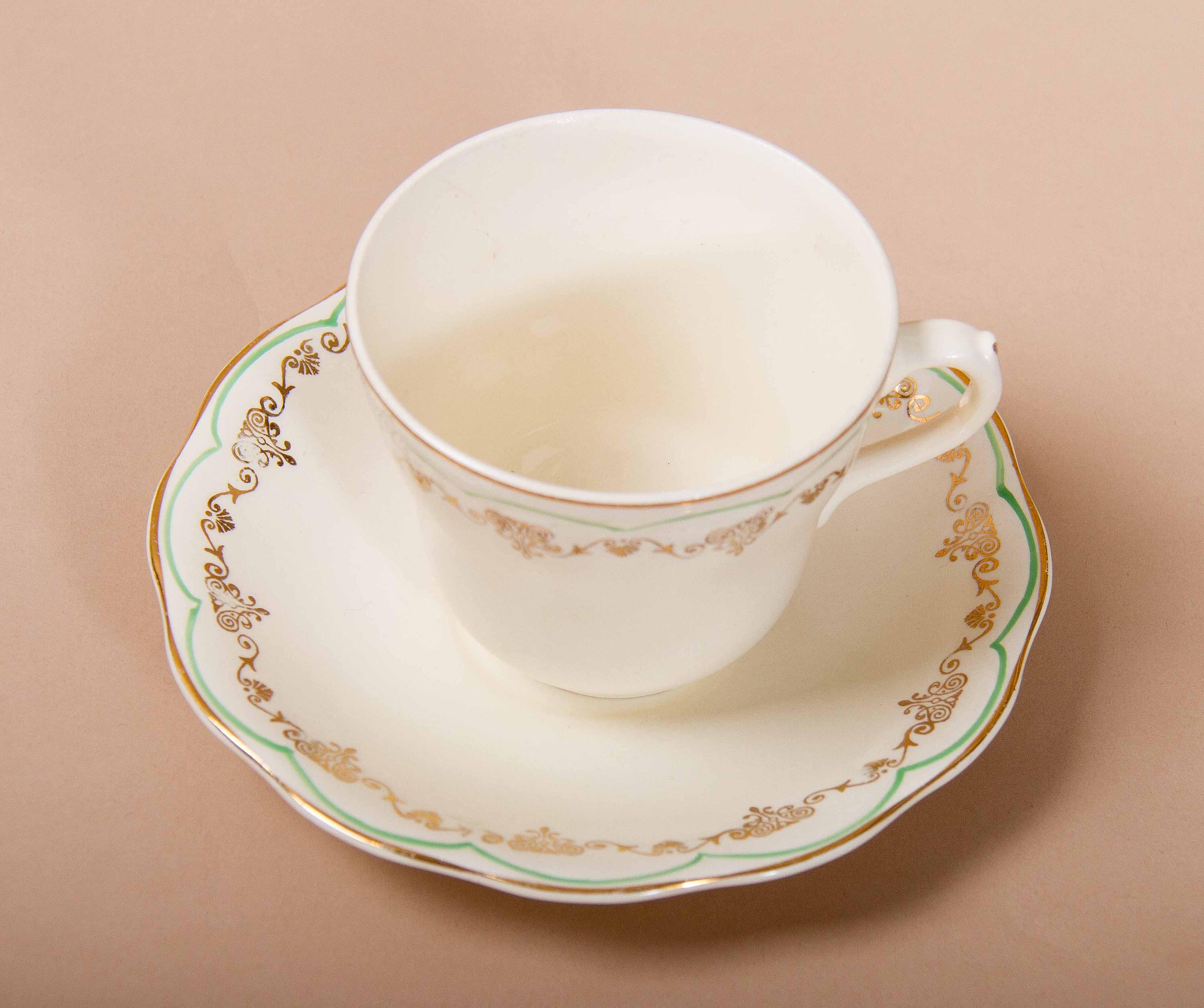 British Anchor Regency Vintage Tea Cup & Saucer Staffordshire Potteries