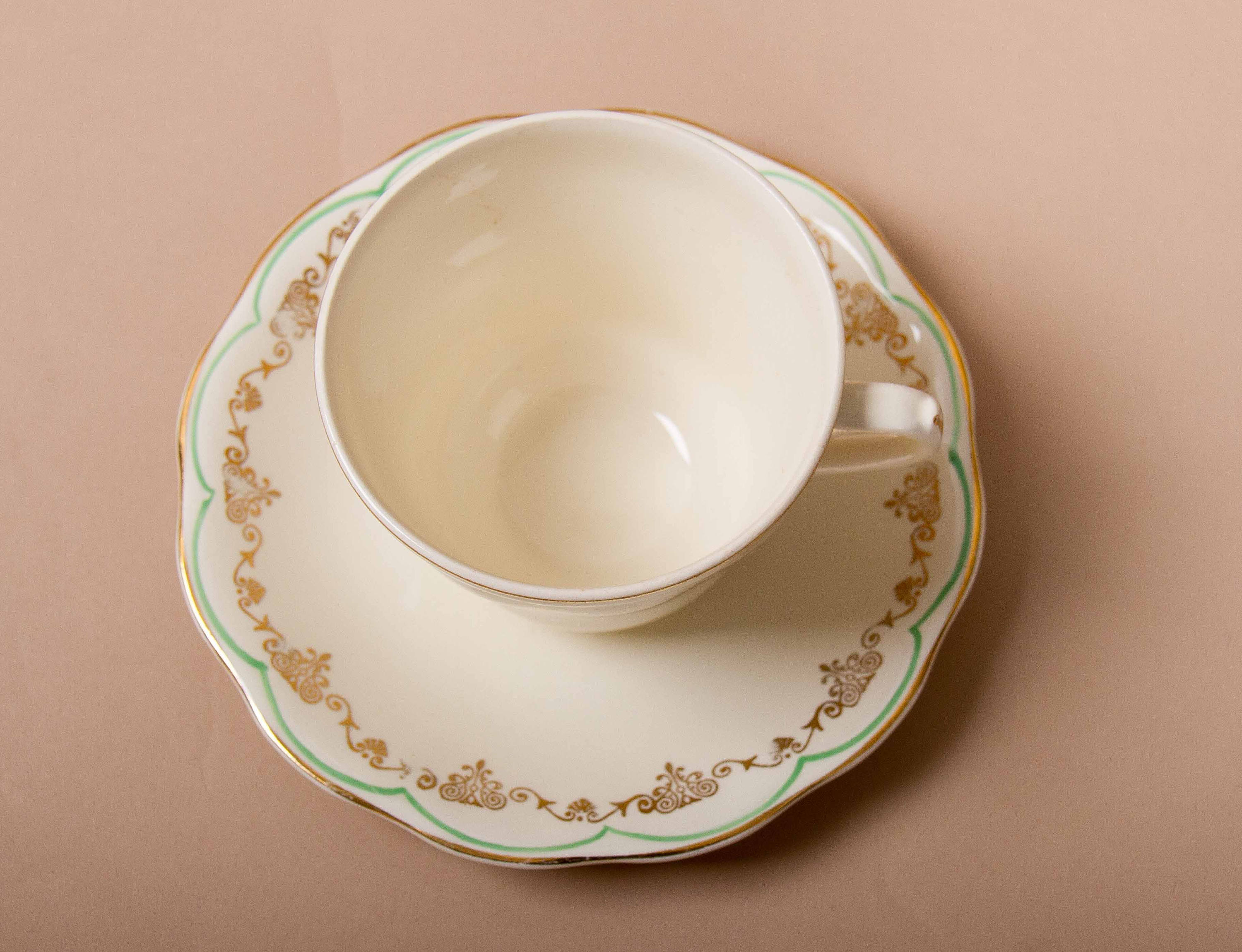 British Anchor Regency Vintage Tea Cup & Saucer Staffordshire Potteries