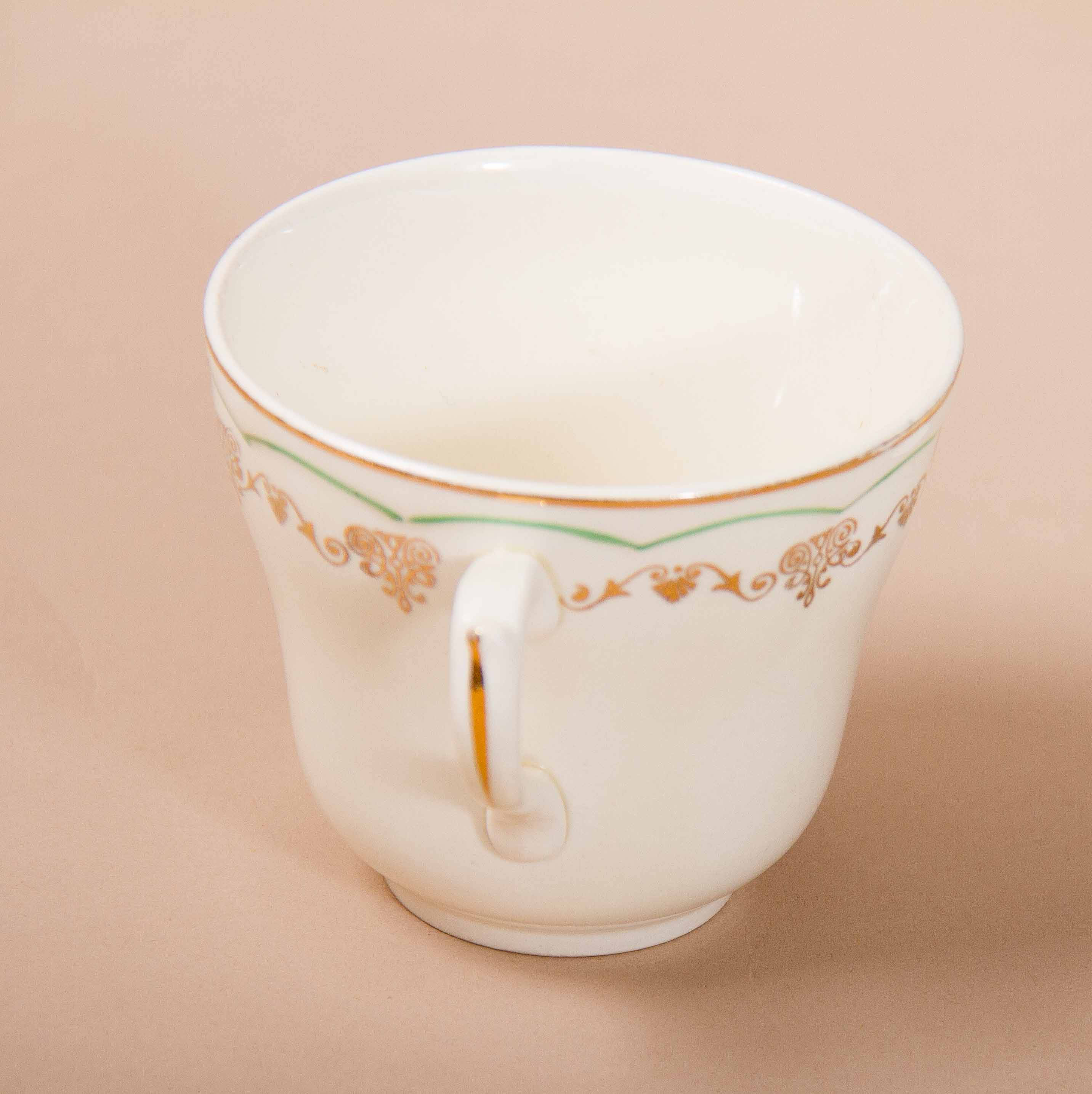 British Anchor Regency Vintage Tea Cup & Saucer Staffordshire Potteries