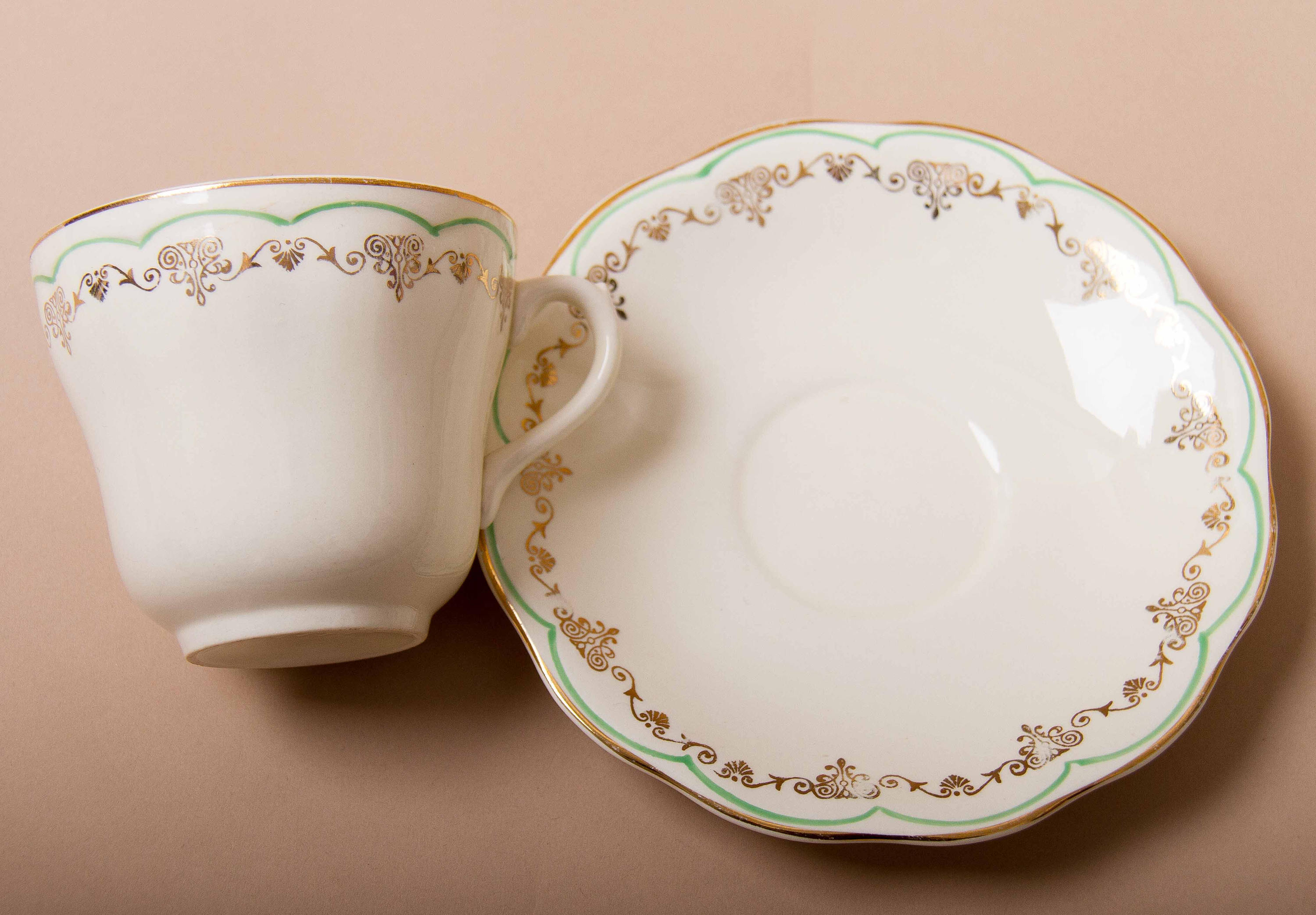 British Anchor Regency Vintage Tea Cup & Saucer Staffordshire Potteries