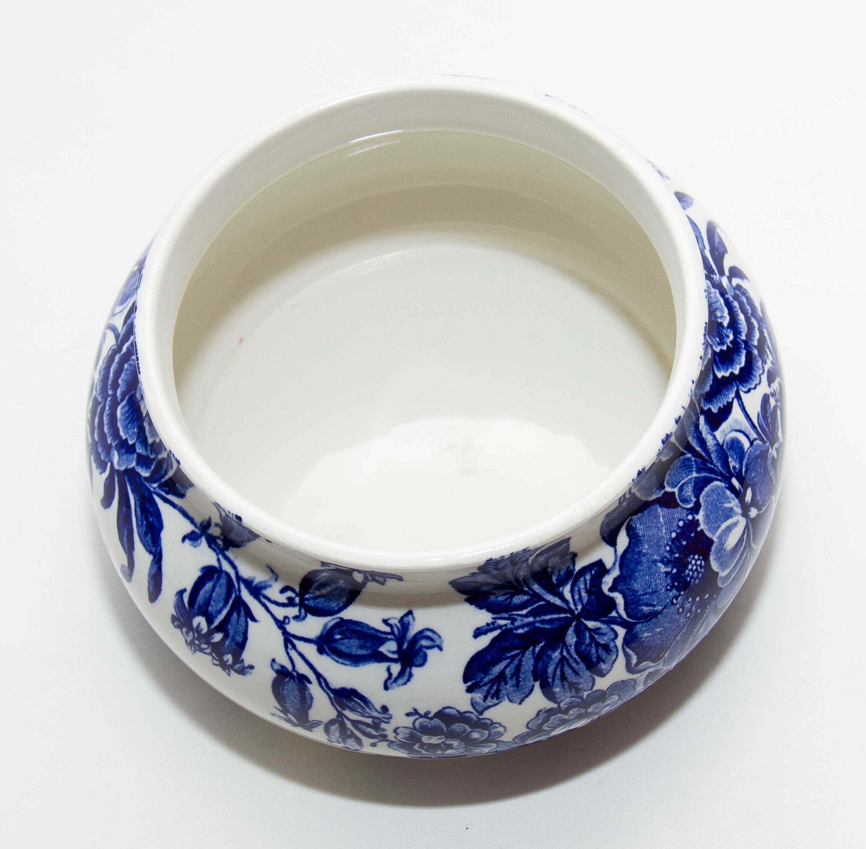 Royal Crownford Transfer Ware Bowl Blue and White Charlotte Burleigh England J Cutts pattern