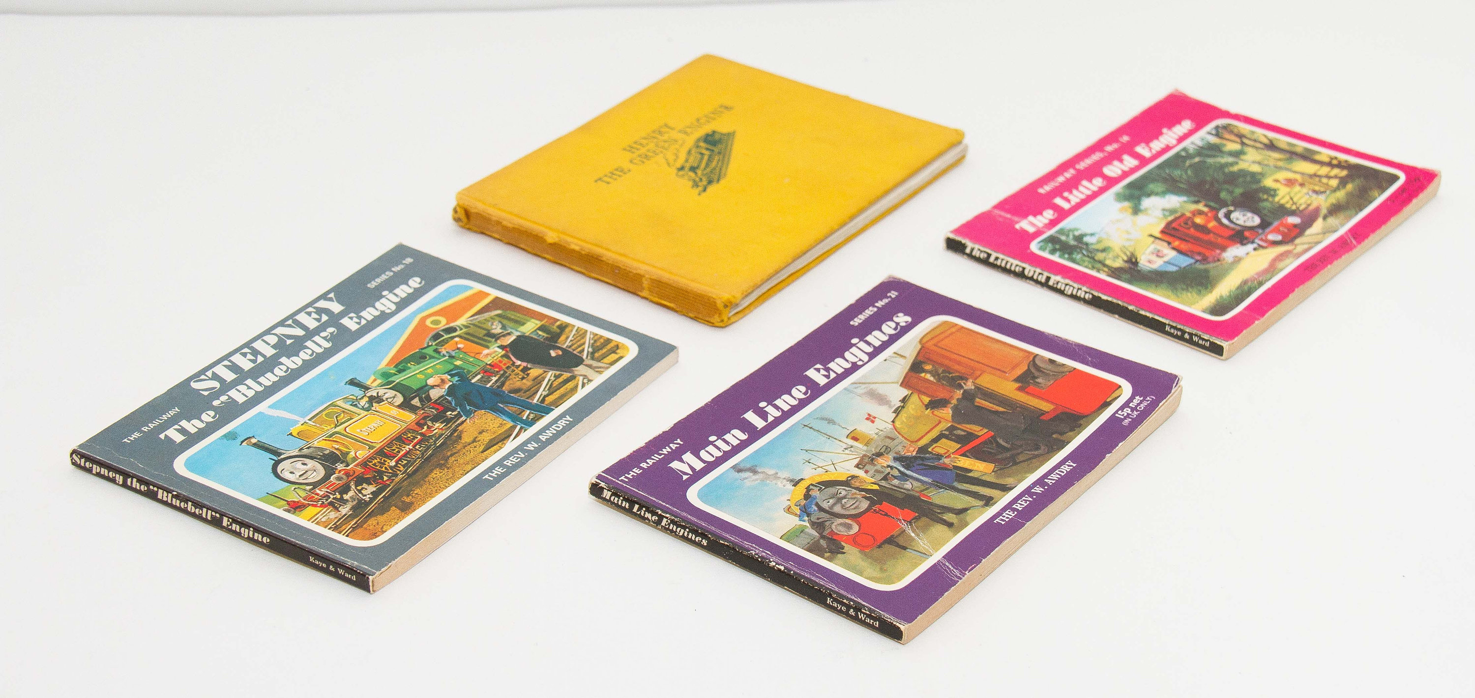 THE RAILWAY SERIES Little Engines vintage books Rev W Awdry Bluebell Henry Stepney 1960's 1970's Children's books