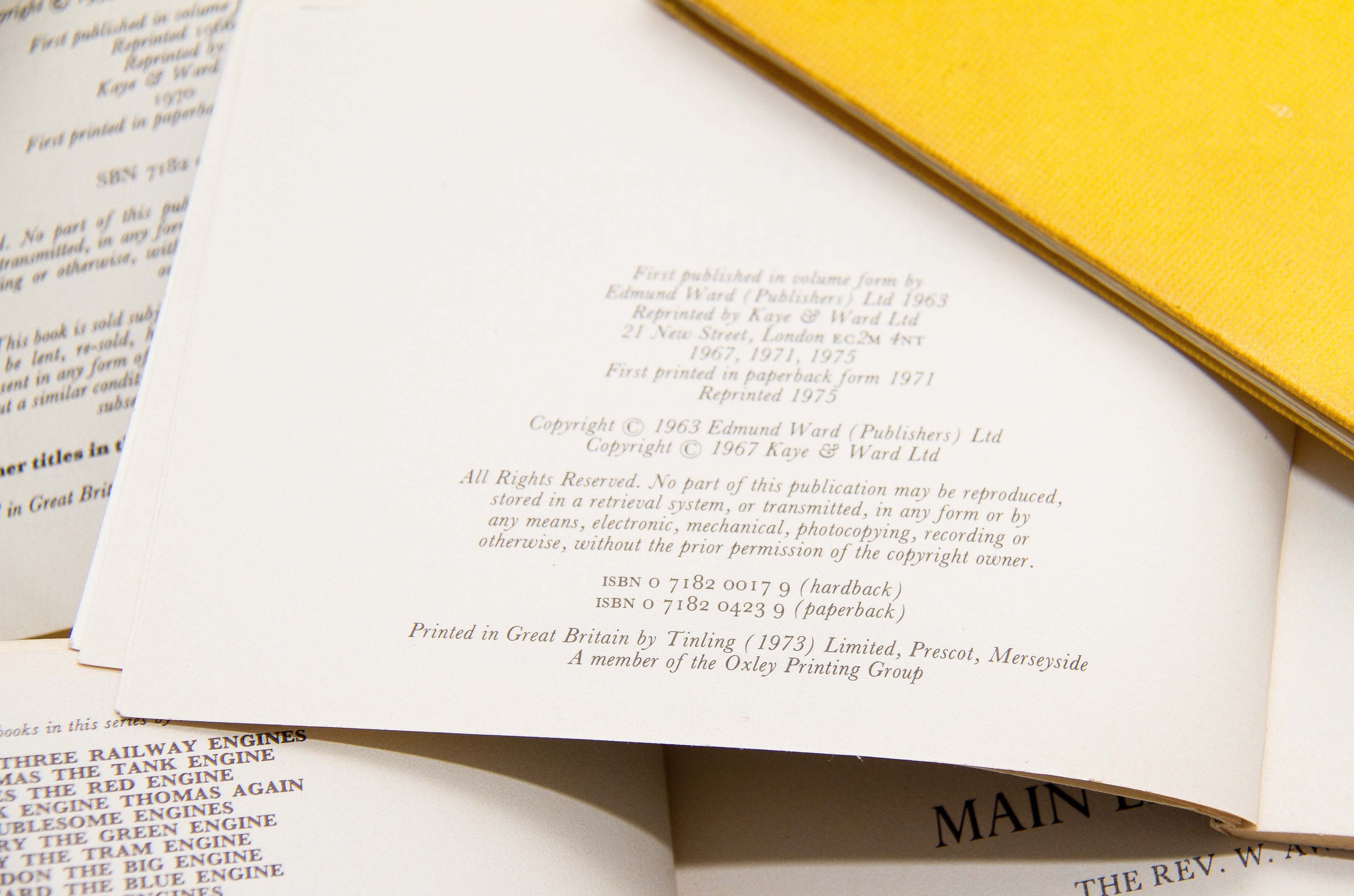 THE RAILWAY SERIES Little Engines vintage books Rev W Awdry Bluebell Henry Stepney 1960's 1970's Children's books