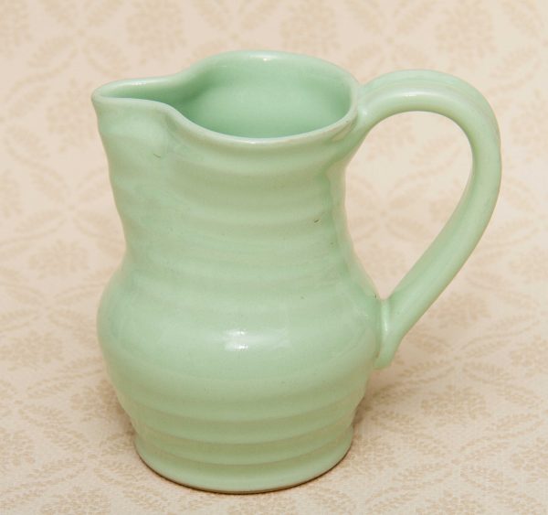 Denby Stoneware Mint Green Jug, Denby Stoneware Mint Green Jug Vintage Pitcher Vase