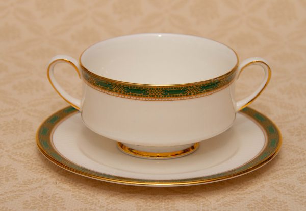 Royal Albert Paragon Elgin, Royal Albert Paragon Elgin Bone China Soup Bowl &#038; Saucer