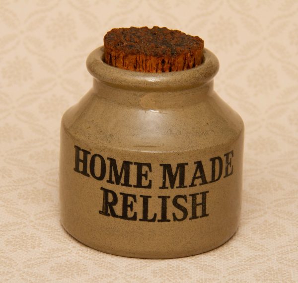 Moira potteries stoneware Home Made Relish Jar, Vintage Moira Pottery Home Made Relish Stoneware Jar kitchenalia