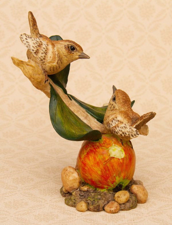 Regency Fine Arts Wrens, Regency Fine Arts &#8216;Wrens&#8217; Bird Figurine Ornament Michael R Tandy Limited Edition Hand Painted Collectable