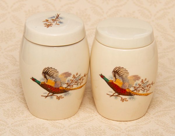 Vintage Jars Game Bird Pheasants, James Nicoll &#038; Son Forfar Scotland Vintage Jars Game Bird &#8211; Pheasants