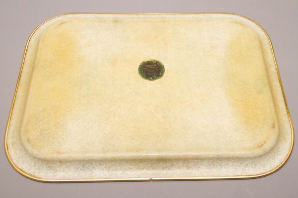 Keswick Vintage Kitsch Fibreglass Large Tray Fruit Pattern Serving