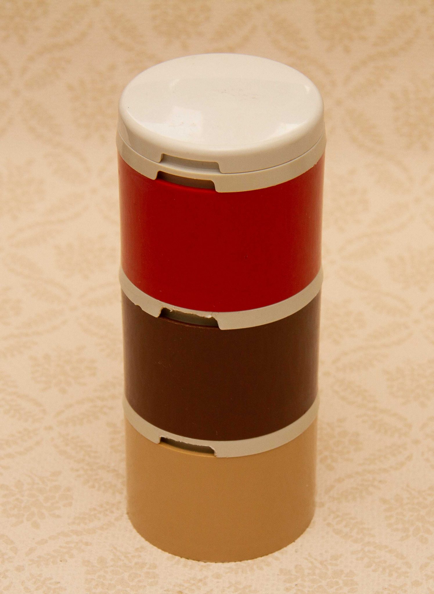 Tupperware Retro Stacking Condiment Salt & Pepper, Herb Plastic