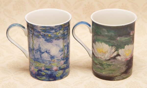 Claude Monet water lillies bone china mug, Claude Monet &#8216;Water Lillies&#8217; Fine Bone China Coffee Mugs