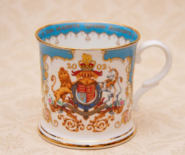 The Royal Collection Fine Bone China Queen Elizabeth II Jubilee cup, The Royal Collection Fine Bone China Queen Elizabeth II Golden Jubilee Cup