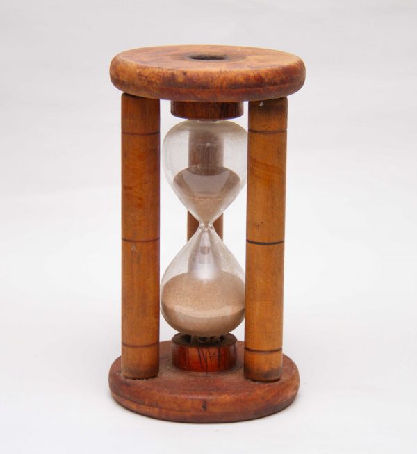 Rustic Bobbin Hour Glass Sand Timer, Large Hand Crafted Rustic Bobbin Hour Glass Sand Timer