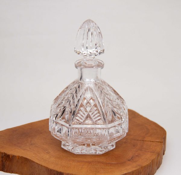 cut glass Crystal Perfume Bottle, Cut Glass Crystal Perfume Bottle With Stopper