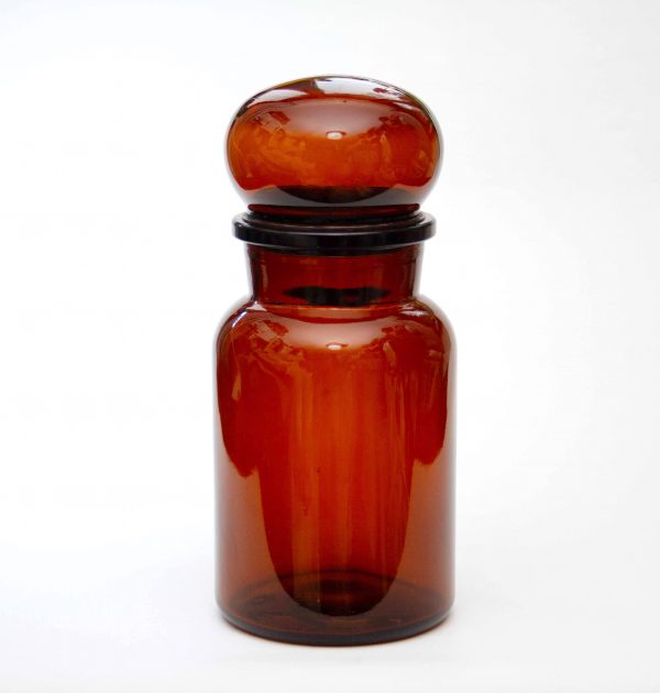 Large Belgian Apothecary Glass Jar, Large Belgian Apothecary Glass Jar