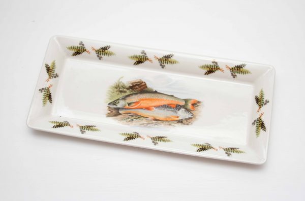 Portmeirion Compleat Angler Alpine Char and Torgoch, Portmeirion The Compleat Angler Alpine Char and Torgoch Tray Dish